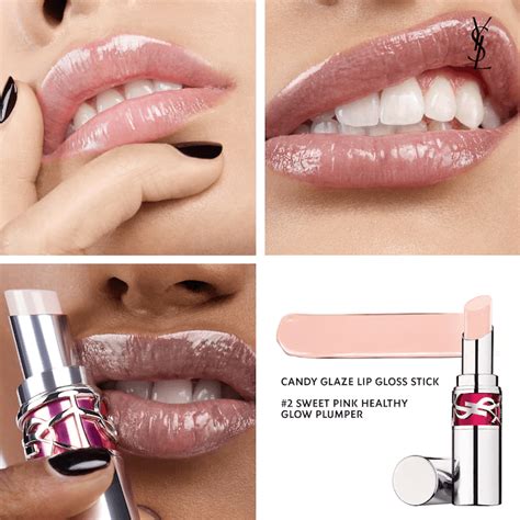 ysl candy glaze balm burgundy|YSL lip gloss stick.